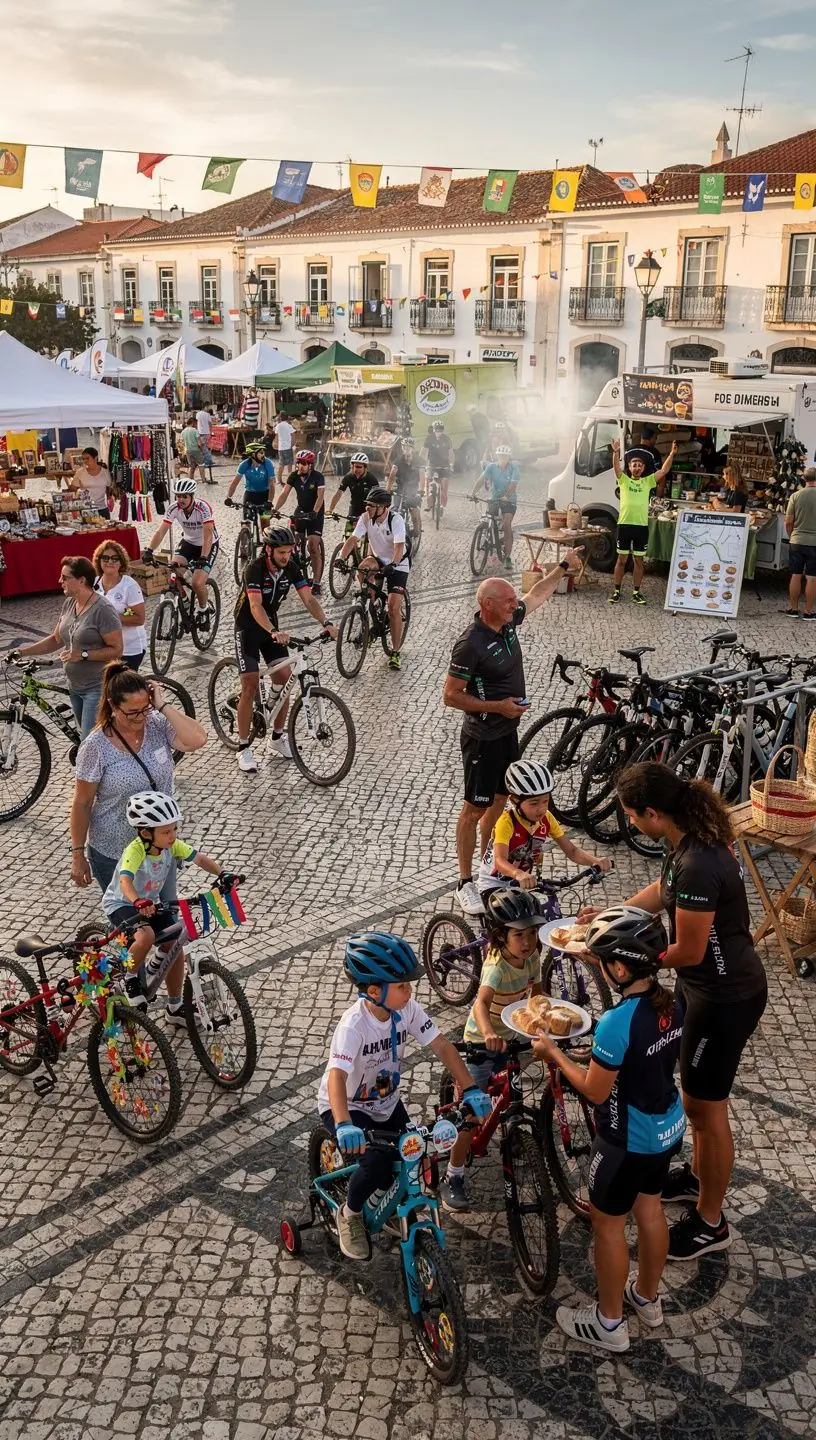 Cyclists using route planning tools for group rides